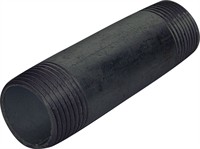 Sort Nippelrør 1/2" x 200 mm.