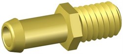 Messing Slangenippel Ø5 - M5. Udv.