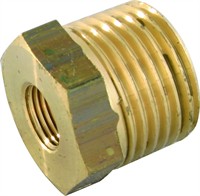 Messing nippelmuffe 3/4" - 3/8" BSP. 30 Bar. 