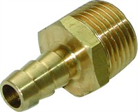 Messing Slangenippel Ø4 - 1/8" Udv. BSP. 10 Bar.