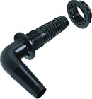 PP Vinkel Skotgennemføring Ø13 - 1/2" BSP. 