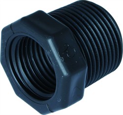 PP Nippelmuffe KORT  1" - 1/2" BSP.