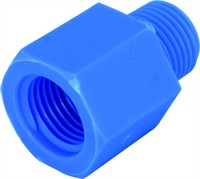 Muffenippel 3/8" -1/4" Blå Nylon/PA