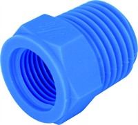 Nippelmuffe 3/4" -3/8" Blå Nylon/PA