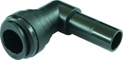 Acetal. Push-in Vinkel Adapter.