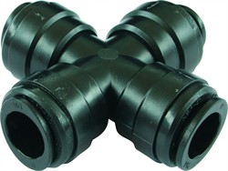 Acetal. Push-in Kryds samling.