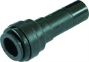 Acetal Push-in Adapter Lige Ø4 - Ø5 mm.