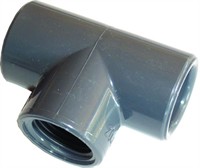 PVC Tee Ø20 - indv. 1/2" BSP.