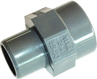 PVC Spidsmuffe. Ø16 / Ø12 - indv. 3/8" BSP.