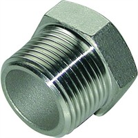 Rustfri Rørprop med 6-kant. 1/4" NPT. AISI 316