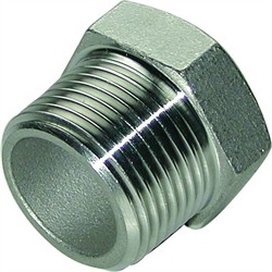 Rustfri Rørprop med 6-kant. 3/8" NPT. AISI 316