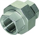 Rustfri Syrefast Union. M/M 1/8" BSP. Konisk Tætning. 10 Bar.