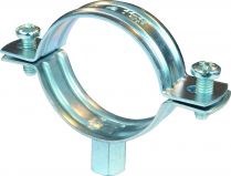 Galvaniseret rørholder Ø68 - 74 mm. 2 skruer
