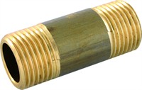 Messing Nippelrør 1/2" BSP. x 70 mm. 30 Bar.