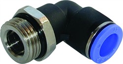 Push-in vinkel nippel med o-ring udv. BSP.