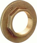 Bronze Kontramøtrik. 1" BSP. Søvandsbestandig.