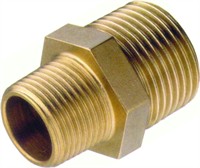 Bronze Reduktion Brystnippel 3/4" - 1/2" BSP. Søvandsbestandig.