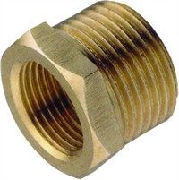 Bronze Nippelmuffe. 3/4" - 1/2" BSP. Søvandsbestandig.