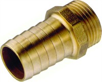 Bronze slangenippel. Ø12 mm - 1/2" BSP. Udv.