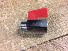 Restsalg af 3/8" Messing Mini kuglehane M/N ( Kun 1 stk.)
