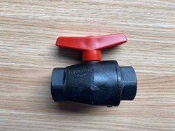 Restsalg af 3/4"  Kuglehane PP -  Sort Plast - (3 stk)