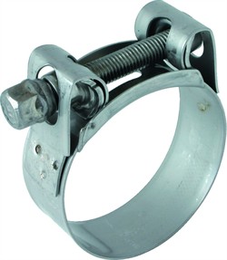 Spændebånd Ø200-Ø213 mm. AISI 316 kraftig
