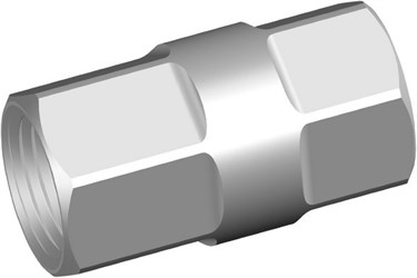 Rustfri Syrefast Kontraventil. -  1/4" BSP. 25 Bar.