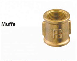 1/2"  Muffe Bronze