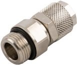 Push-on overg. Ø6/Ø4 - 1/4" udv. BSP. Med O-ring (Drejelig)