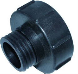 Adapter  indv. 3" - udv. 2" Sort