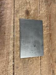 Restsalg af Rustfri plade. 230 x 94 x 2 mm.  (Kun 1 stk. på lager.)