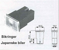 Japansk Sikring HUN 100A Blå