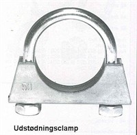 Udstødnings Clamp Ø45 mm. El - galvaniseret.