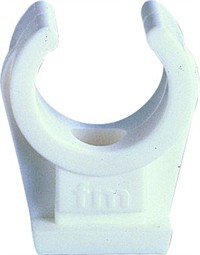 POM Rørholder Ø15 mm. Hvid