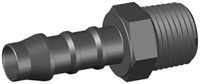 PP Slangenippel Ø12 mm - 1/2" BSP.